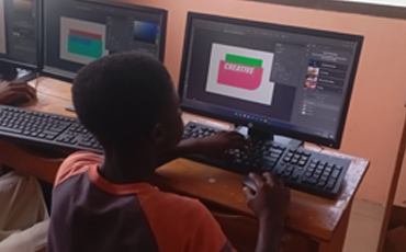 Rural youth building graphic design skills